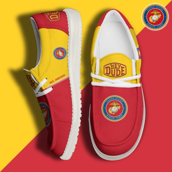 Tubopro U.S. Marine Corps Personalized Hey Dude Shoes For Men And Women - Image 2
