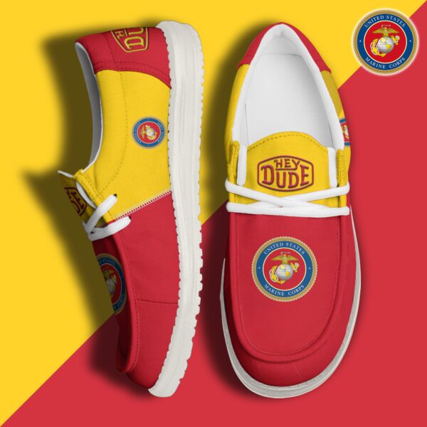 Tubopro U.S. Marine Corps Personalized Hey Dude Shoes For Men And Women