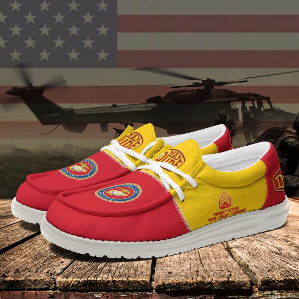 Tubopro U.S. Marine Corps Personalized Hey Dude Shoes For Men And Women - Image 4