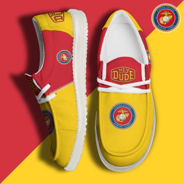 Tubopro U.S. Marine Corps Personalized Hey Dude Shoes For Men And Women