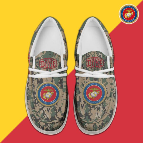Tubopro U.S. Marine Corps Personalized Hey Dude Shoes For Men And Women - Image 4