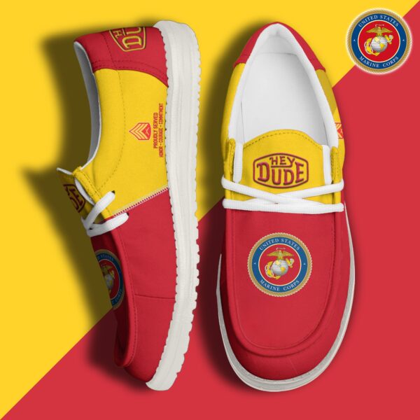 Tubopro U.S. Marine Corps Personalized Hey Dude Shoes For Men And Women