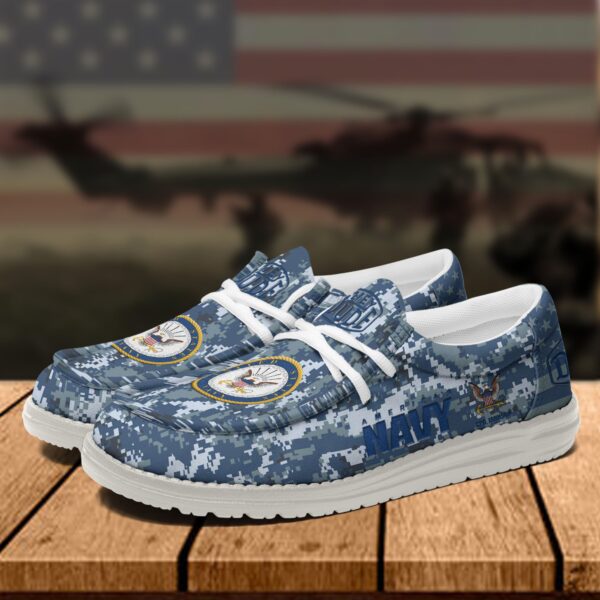 Tubopro U.S. Navy Personalized Hey Dude Shoes For Men And Women - Image 3