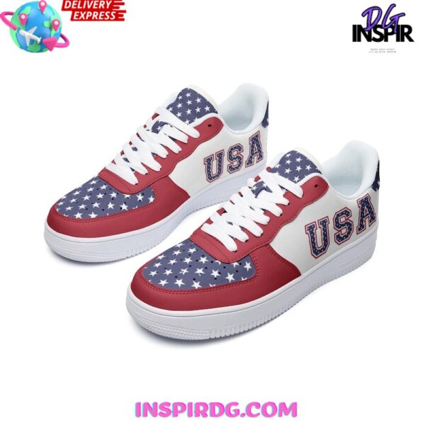 Tubopro USA Flag 4th of July Independence Air Low-Top Sneakers Shoes For Men And Women