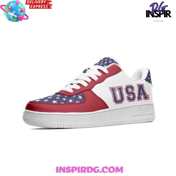 Tubopro USA Flag 4th of July Independence Air Low-Top Sneakers Shoes For Men And Women - Image 2