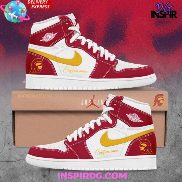 Tubopro USC Trojans AJ1 High Sneakers Shoes For Men And Women