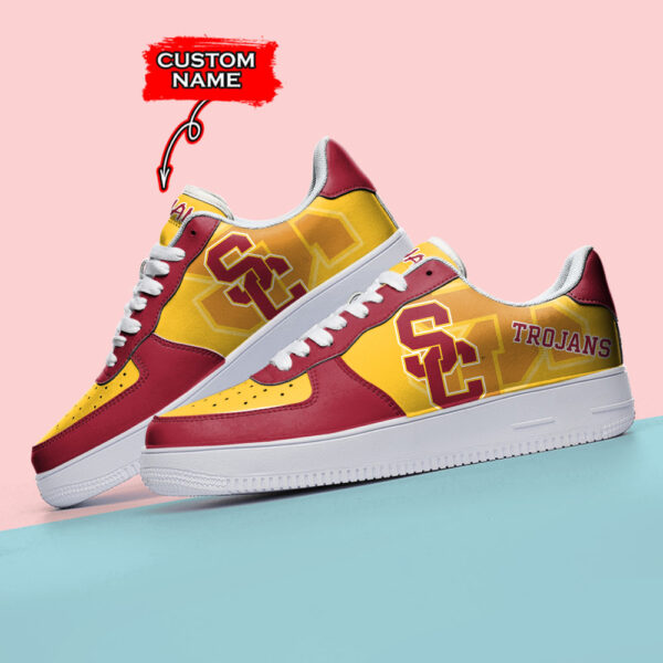 Tubopro USC Trojans NCAA Air Low-Top Sneakers Shoes For Men And Women - Image 3