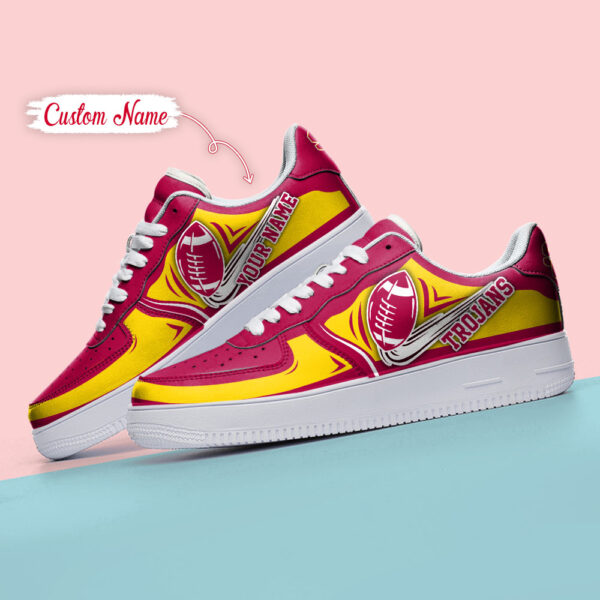Tubopro USC Trojans NCAA Air Low-Top Sneakers Shoes For Men And Women - Image 4