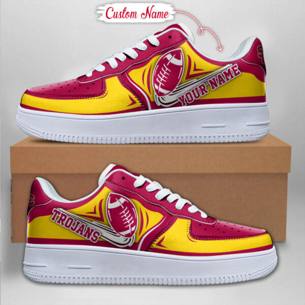 Tubopro USC Trojans NCAA Air Low-Top Sneakers Shoes For Men And Women - Image 2