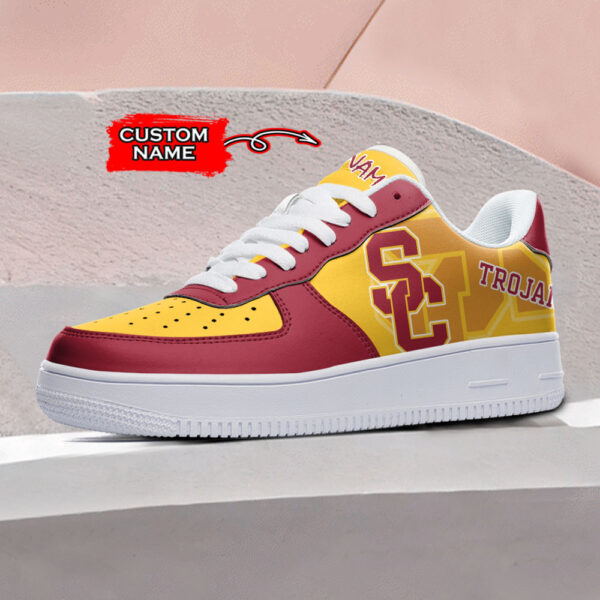 Tubopro USC Trojans NCAA Air Low-Top Sneakers Shoes For Men And Women - Image 2