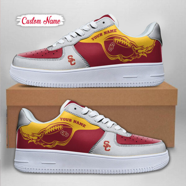 Tubopro USC Trojans NCAA Air Low-Top Sneakers Shoes For Men And Women - Image 2