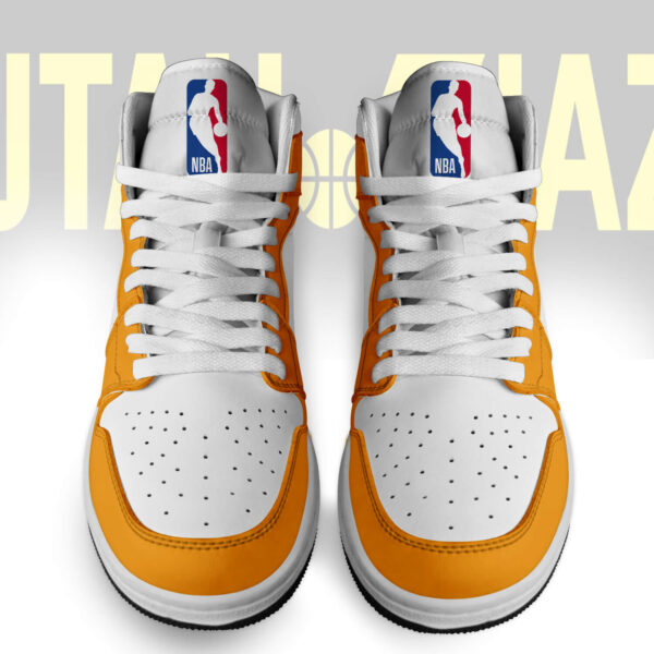 Tubopro Utah Jazz AJ1 High Sneakers Shoes For Men And Women - Image 2