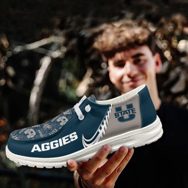 Tubopro Utah State Aggies Hey Dude Shoes For Men And Women - Image 3
