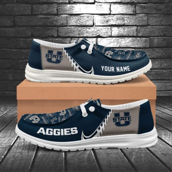 Tubopro Utah State Aggies Hey Dude Shoes For Men And Women - Image 5