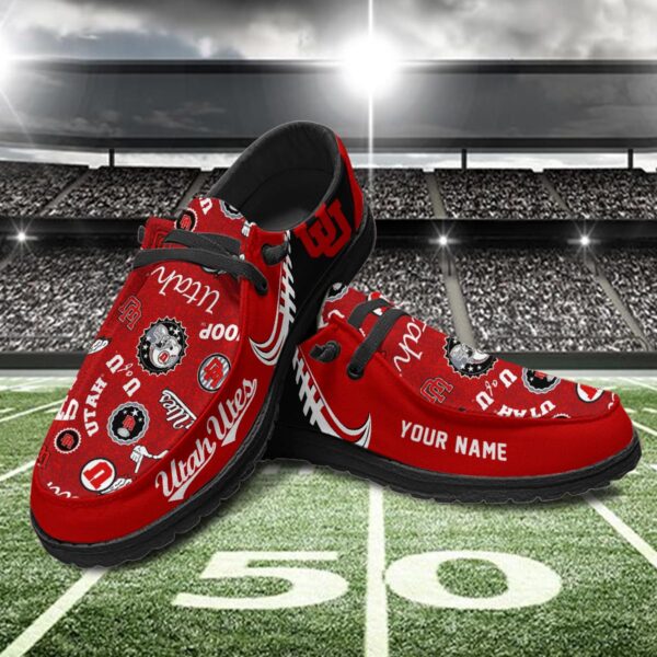 Tubopro Utah Utes Hey Dude Shoes For Men And Women - Image 2