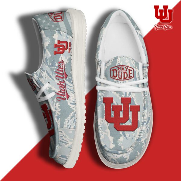Tubopro Utah Utes Personalized Hey Dude Shoes For Men And Women