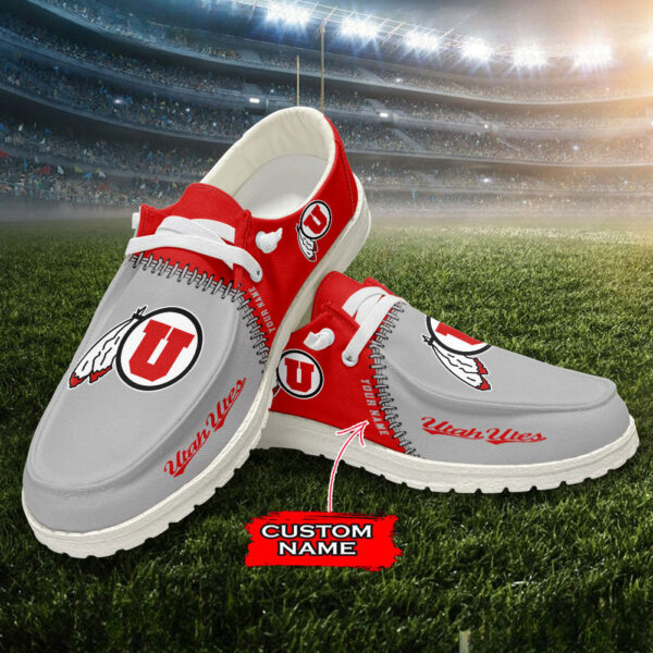 Tubopro Utah Utes Personalized Hey Dude Shoes For Men And Women