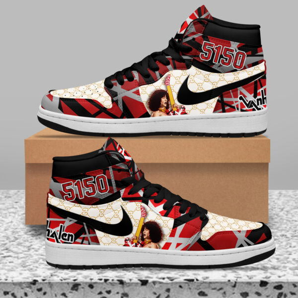 Tubopro Van Halen AJ1 High Sneakers Shoes For Men And Women - Image 2