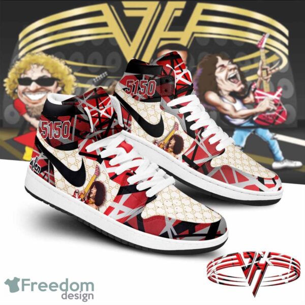 Tubopro Van Halen AJ1 High Sneakers Shoes For Men And Women - Image 2