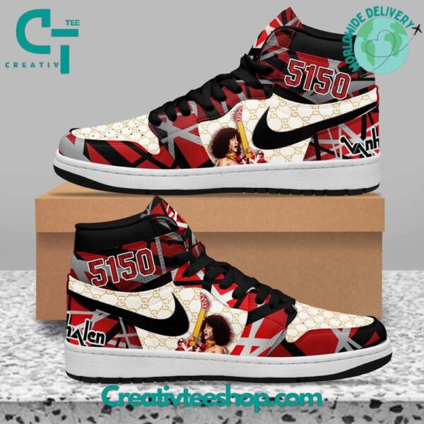 Tubopro Van Halen AJ1 High Sneakers Shoes For Men And Women - Image 2