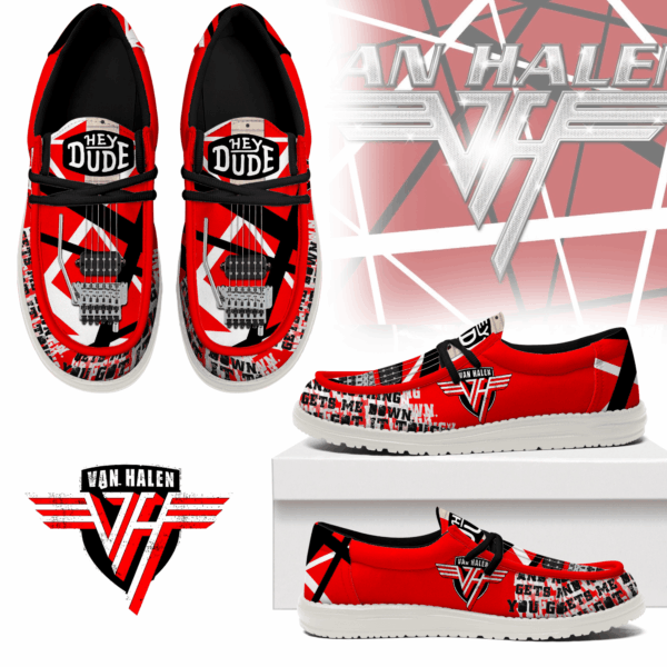 Tubopro Van Halen Personalized Hey Dude Shoes For Men And Women