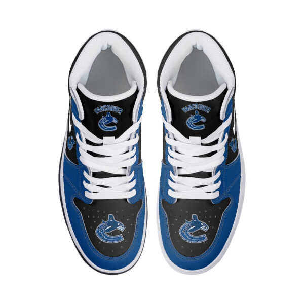 Tubopro Vancouver Canucks AJ1 High Sneakers Shoes For Men And Women - Image 3