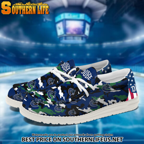 Tubopro Vancouver Canucks Personalized Hey Dude Shoes For Men And Women - Image 2
