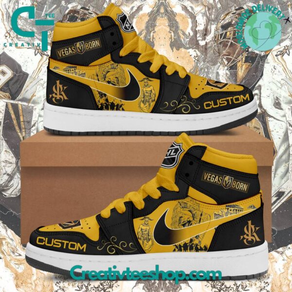 Tubopro Vegas Golden Knights AJ1 High Sneakers Shoes For Men And Women