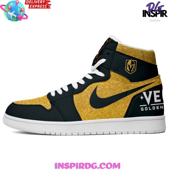 Tubopro Vegas Golden Knights High Sneakers Shoes For Men And Women - Image 3