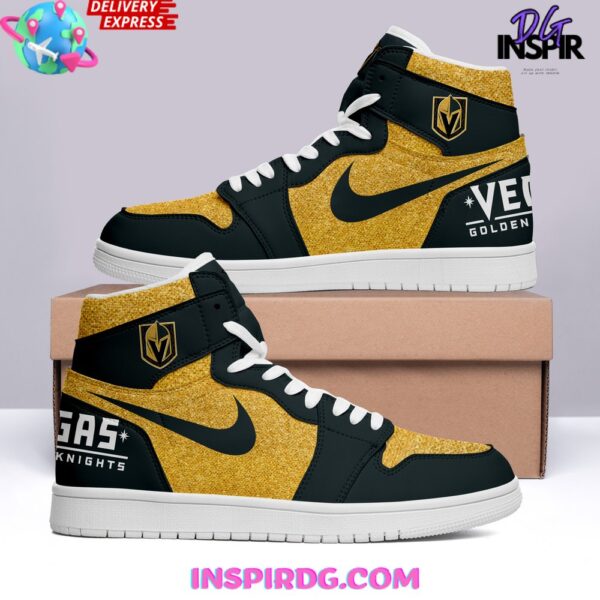 Tubopro Vegas Golden Knights High Sneakers Shoes For Men And Women - Image 2