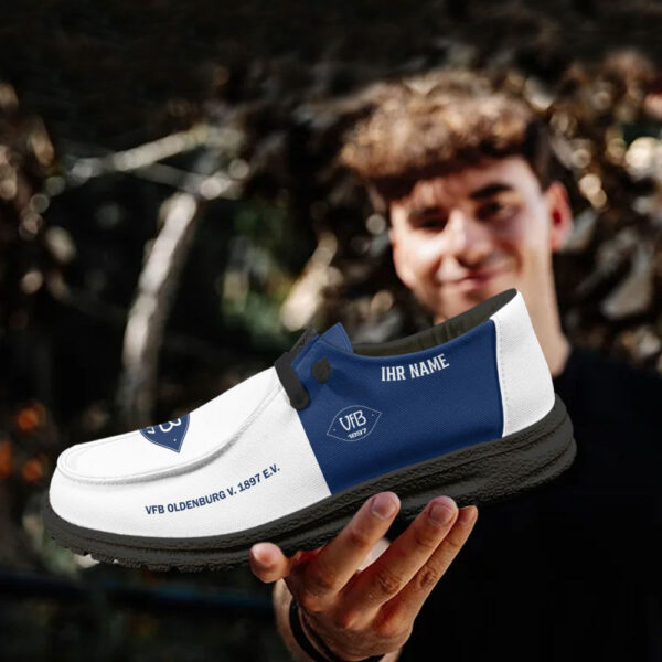 Tubopro VfB Oldenburg v. 1897 e.V. Personalized Hey Dude Shoes For Men And Women - Image 4