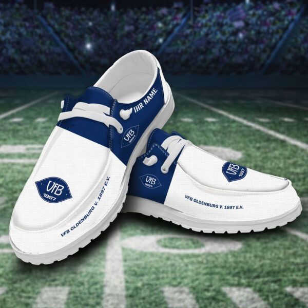 Tubopro VfB Oldenburg v. 1897 e.V. Personalized Hey Dude Shoes For Men And Women