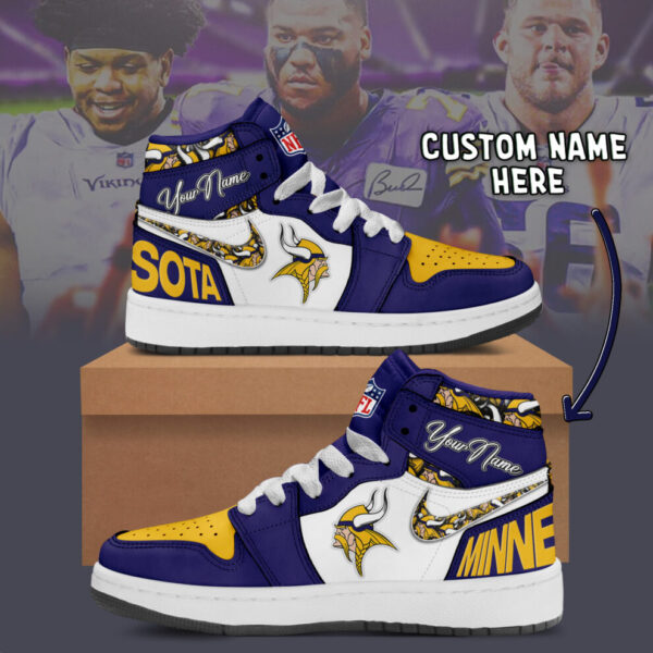 Tubopro Viking Minnesota AJ1 High Sneakers Shoes For Men And Women