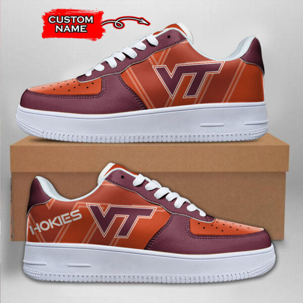 Tubopro Virginia Tech Hokies NCAA Air Low-Top Sneakers Shoes For Men And Women