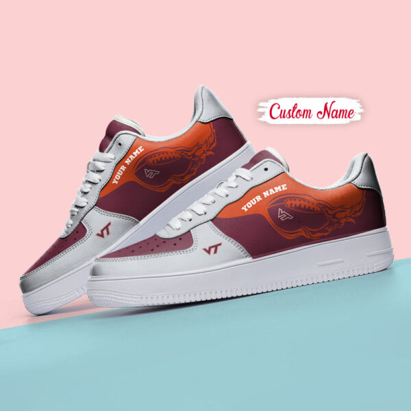 Tubopro Virginia Tech Hokies NCAA Air Low-Top Sneakers Shoes For Men And Women - Image 4