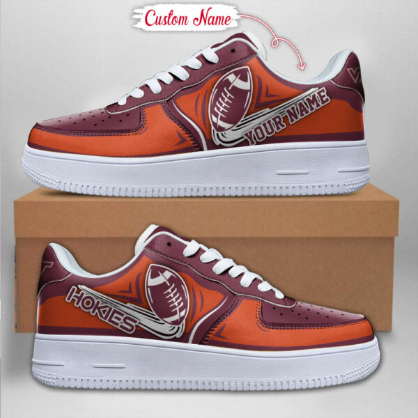 Tubopro Virginia Tech Hokies NCAA Air Low-Top Sneakers Shoes For Men And Women - Image 2
