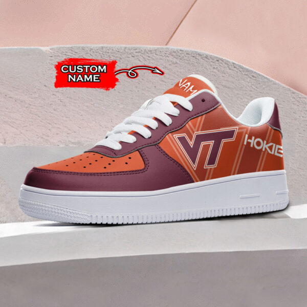 Tubopro Virginia Tech Hokies NCAA Air Low-Top Sneakers Shoes For Men And Women - Image 2