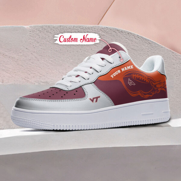 Tubopro Virginia Tech Hokies NCAA Air Low-Top Sneakers Shoes For Men And Women - Image 3