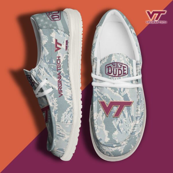 Tubopro Virginia Tech Hokies Personalized Hey Dude Shoes For Men And Women