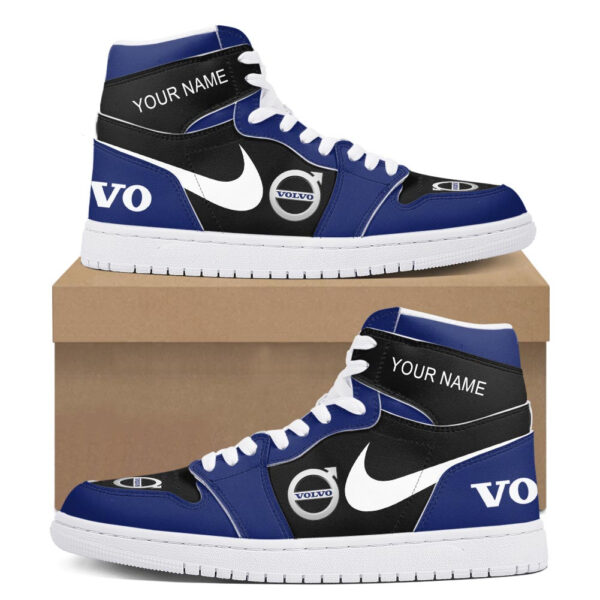 Tubopro Volvo Trucks AJ1 High Sneakers Shoes For Men And Women - Image 2