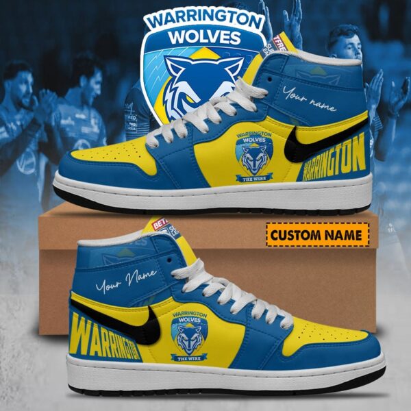 Tubopro Warrington Wolves AJ1 High Sneakers Shoes For Men And Women