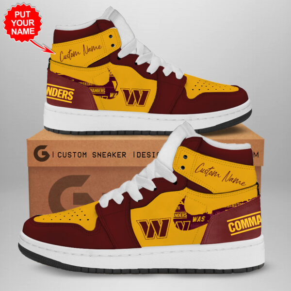 Tubopro Washington Commanders AJ1 High Sneakers Shoes For Men And Women