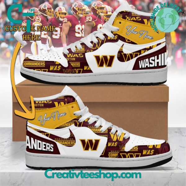 Tubopro Washington Commanders AJ1 High Sneakers Shoes For Men And Women