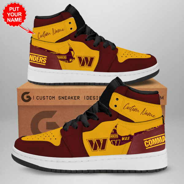 Tubopro Washington Commanders AJ1 High Sneakers Shoes For Men And Women