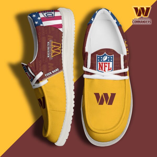 Tubopro Washington Commanders Personalized Hey Dude Shoes For Men And Women
