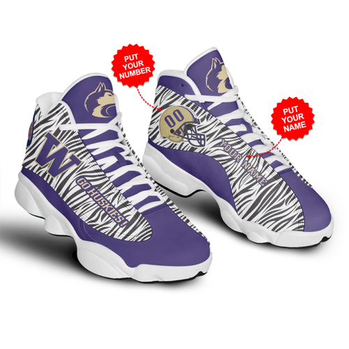 Tubopro Washington Huskies AJ13 Sneakers Shoes For Men And Women