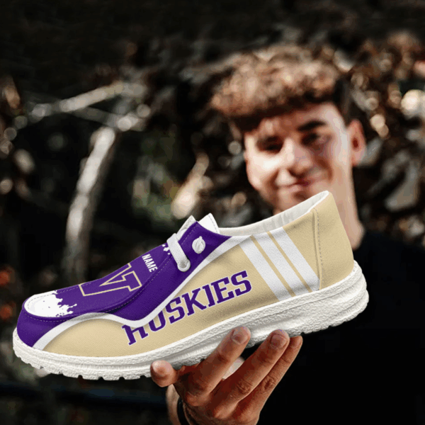 Tubopro Washington Huskies Hey Dude Shoes For Men And Women - Image 3