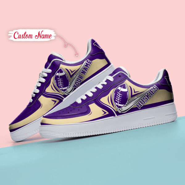 Tubopro Washington Huskies NCAA Air Low-Top Sneakers Shoes For Men And Women - Image 4