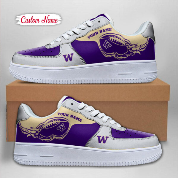 Tubopro Washington Huskies NCAA Air Low-Top Sneakers Shoes For Men And Women - Image 2