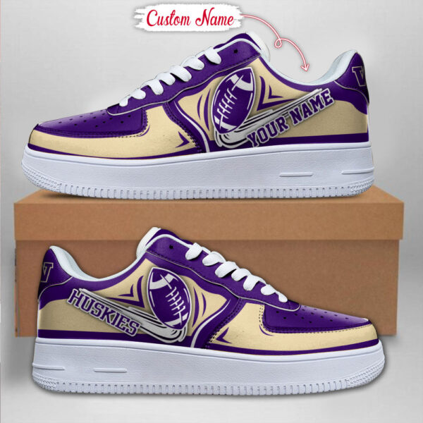 Tubopro Washington Huskies NCAA Air Low-Top Sneakers Shoes For Men And Women - Image 2